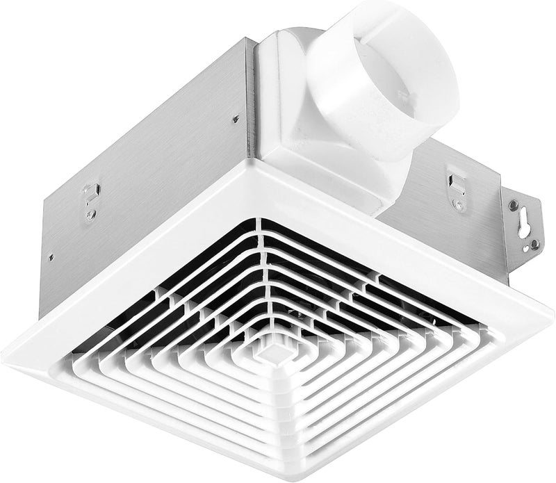 VENTECHLATION Bathroom Exhaust Fan 50 CFM 1.0 Sone, 3-Inch Duct, Quiet,Energy Star Certified, Easy to Install, No Attic Access Needed,Ceiling or Wall Mounted, Classic White Grille - Image 1